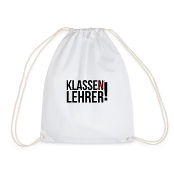 Klasse Lehrer - Turnbeutel - Weiß - Vorne