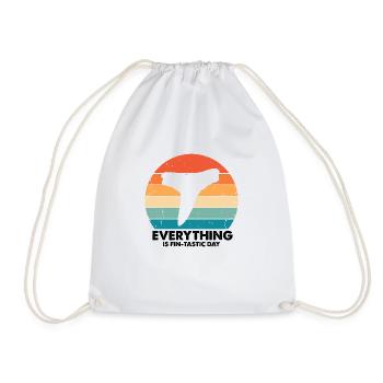 Paleontologist Designs Fossil Hunter Student - Drawstring Bag - white - Front
