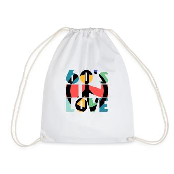 60's in Love - Turnbeutel - Weiß - Vorne