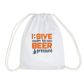 Beer - Drawstring Bag - white - Front