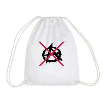 Aucun logo de symbole d'anarchie - Sac de sport léger - blanc - Devant