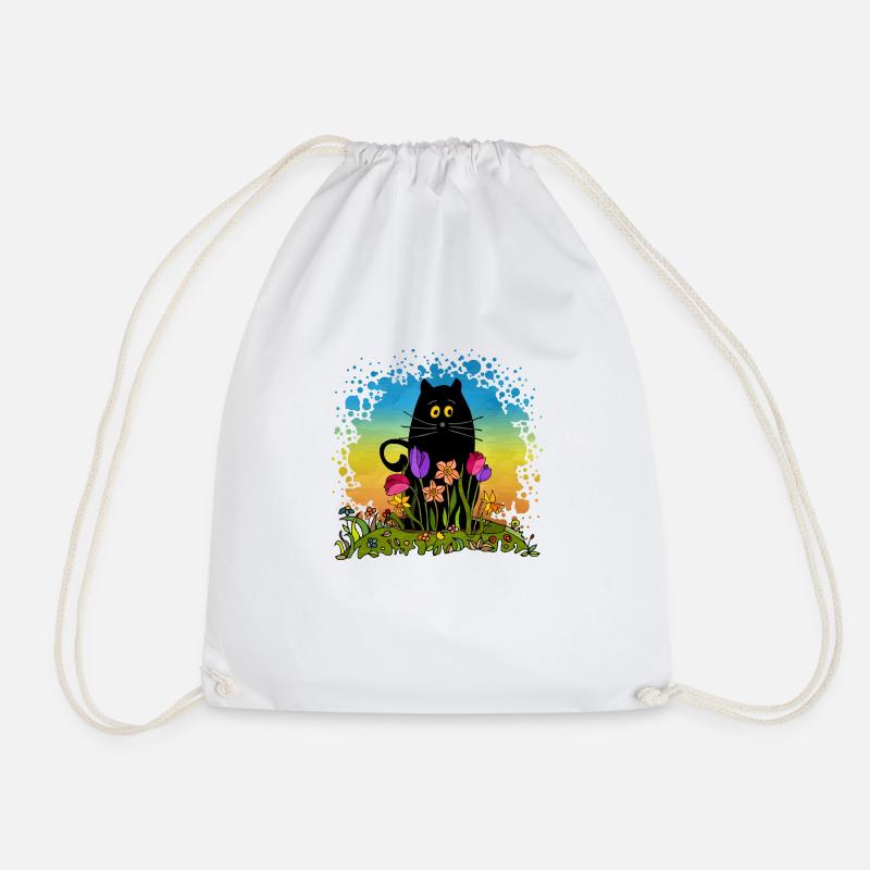 Chat - Sac de sport léger - blanc