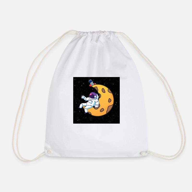 Astronaut - Drawstring Bag - white