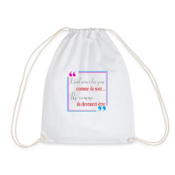 Il faut aimer les gens - Sac de sport léger - blanc - Devant