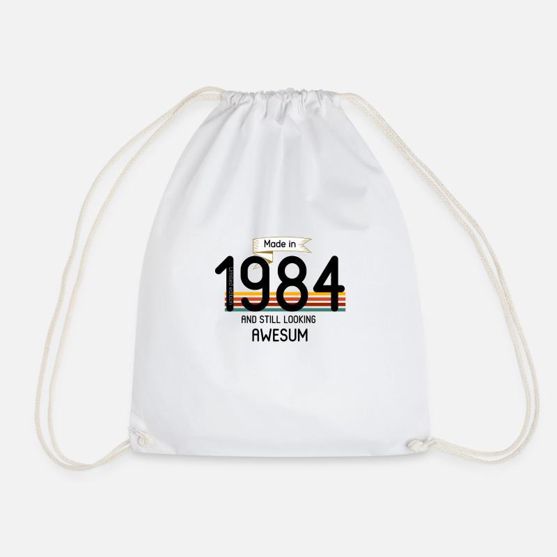 Jahrgang 1984 - Turnbeutel - Weiß