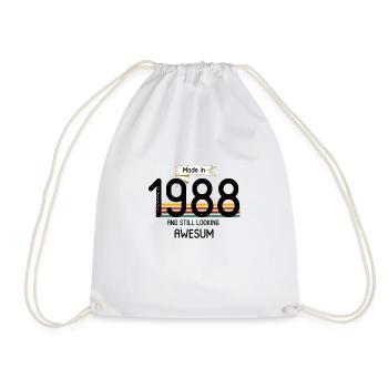 Né en 1988 - Sac de sport léger - blanc - Devant