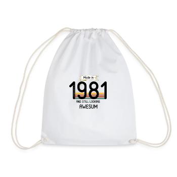 1981 et toujours aussi génial - Sac de sport léger - blanc - Devant