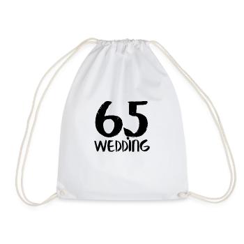 65 wedding black Berlin - Turnbeutel - Weiß - Vorne