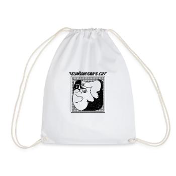 schrodinger's cat - Drawstring Bag - white - Front