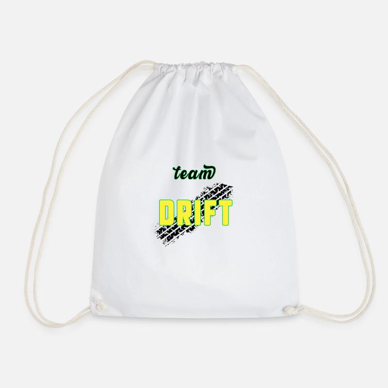 Team DRIFT - Drawstring Bag - white