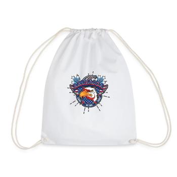 Amérique - Sac de sport léger - blanc - Devant