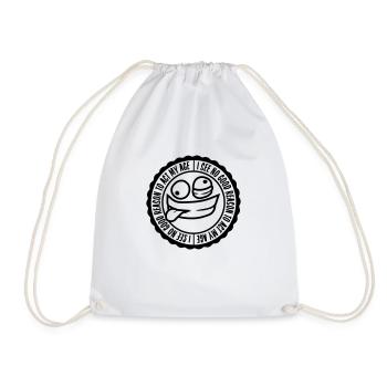 to act my age - Drawstring Bag - white - Front