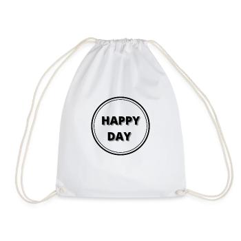 Happy day - Sac de sport léger - blanc - Devant