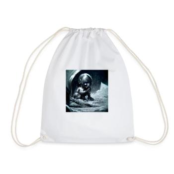 Creepy - Drawstring Bag - white - Front