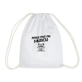 Je peux pas j ai muscu - Sac de sport léger - blanc - Devant