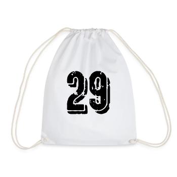 29 Zahl Trikot - Turnbeutel - Weiß - Vorne