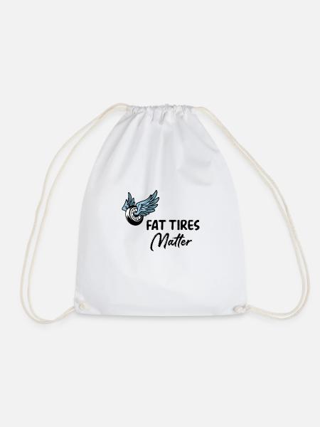 Fat Tires Matter - Turnbeutel - Weiß