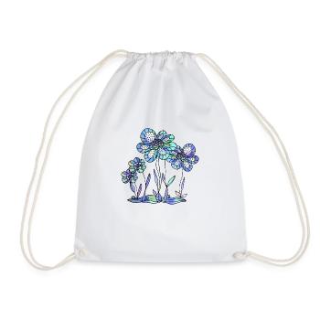 Fleur - Sac de sport léger - blanc - Devant