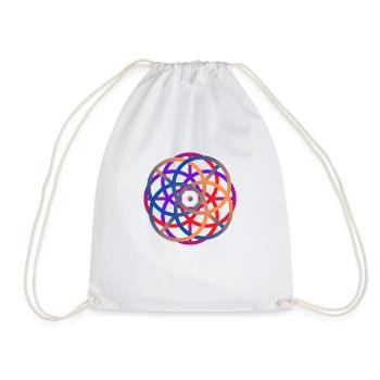 cercle couleurs - Sac de sport léger - blanc - Devant