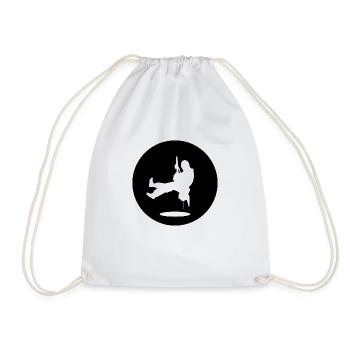 climbing - Drawstring Bag - white - Front