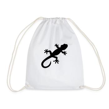 Gecko - Turnbeutel - Weiß - Vorne