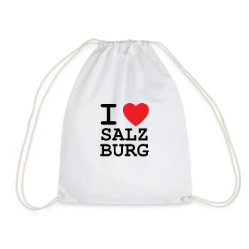 I Love Salzburg - Ich liebe Salzburg - Turnbeutel - Weiß - Vorne
