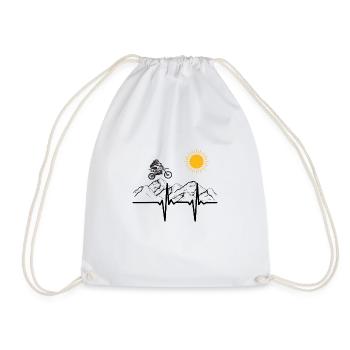 Motocyclette - Sac de sport léger - blanc - Devant