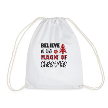 Croyez en la magie de Noël - Sac de sport léger - blanc - Devant