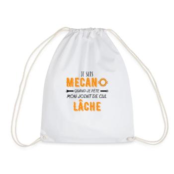 je suis mécanicien quand je pète mon joint lâche - Sac de sport léger - blanc - Devant