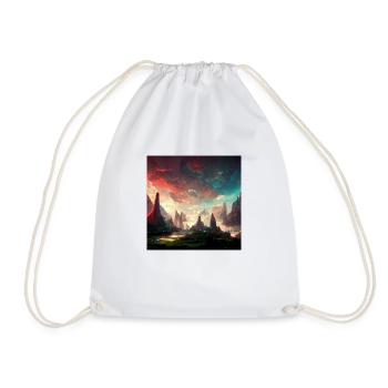 Landscape in LoL Style - Drawstring Bag - white - Front