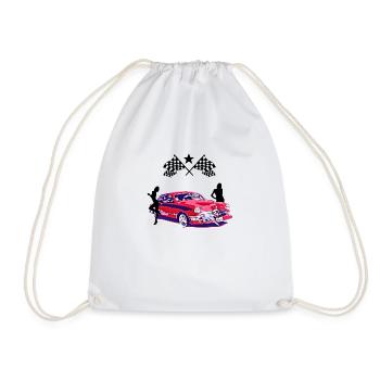 Voiture - Sac de sport léger - blanc - Devant