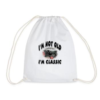 Tractor - Drawstring Bag - white - Front