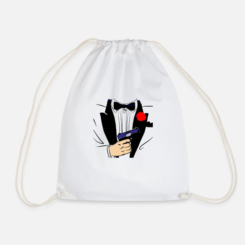 Geheimagent Tuxedo - Turnbeutel - Weiß