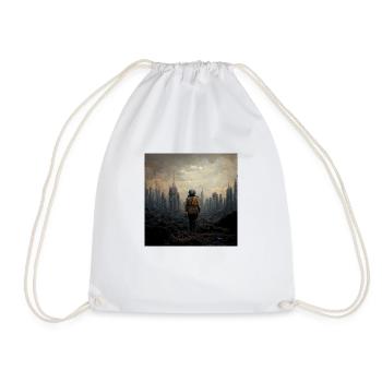 Apocalypse End of World Painting - Drawstring Bag - white - Front