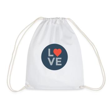 love - Turnbeutel - Weiß - Vorne