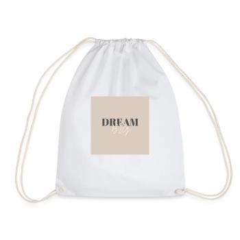 Dream big - Drawstring Bag - white - Front