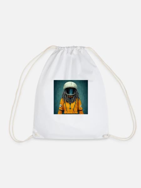 Rasta-astronaut - Turnbeutel - Weiß