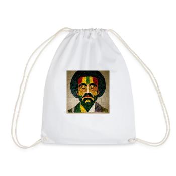 Mosaik Rasta-malerei - Turnbeutel - Weiß - Vorne