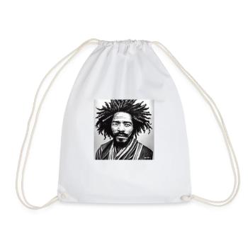 Rasta Man Skizzenkunst - Turnbeutel - Weiß - Vorne
