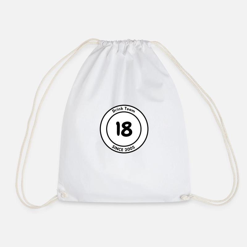 Drink Team SINCE 2005 - Drawstring Bag - white