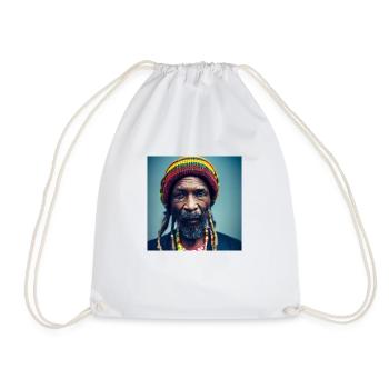 Rastafari Realistische Fotomalerei - Turnbeutel - Weiß - Vorne