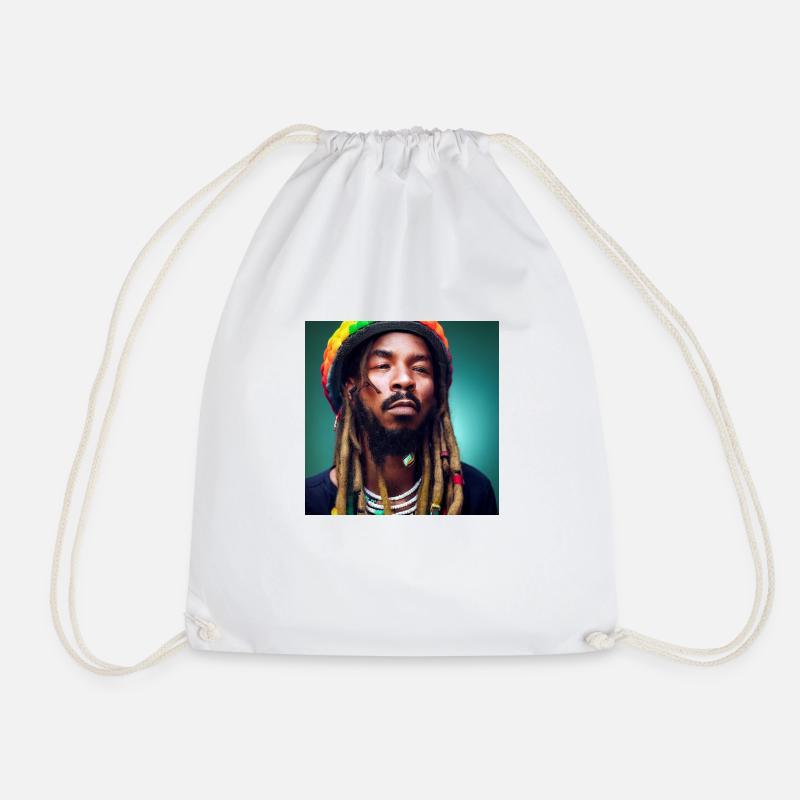 Rastafari-porträt - Turnbeutel - Weiß