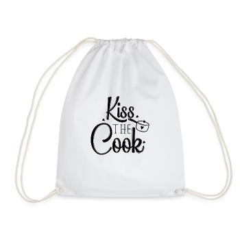 Kiss the Cook - Turnbeutel - Weiß - Vorne