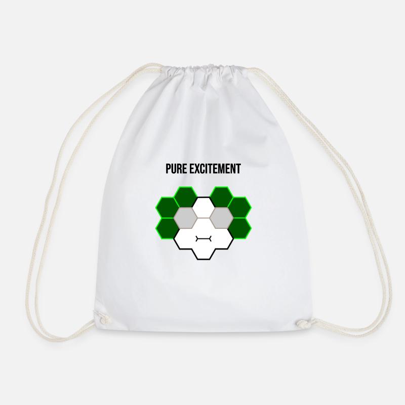 Pure excitement - Drawstring Bag - white