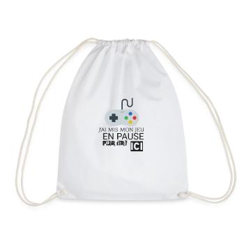 JEU EN PAUSE - Sac de sport léger - blanc - Devant