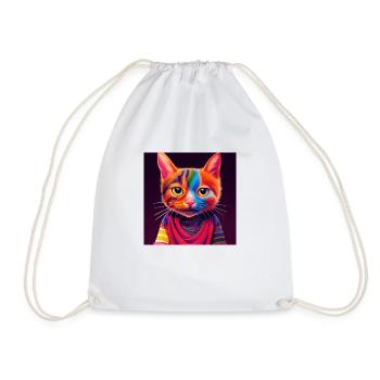 cute cat kitten - Sac de sport léger - blanc - Devant