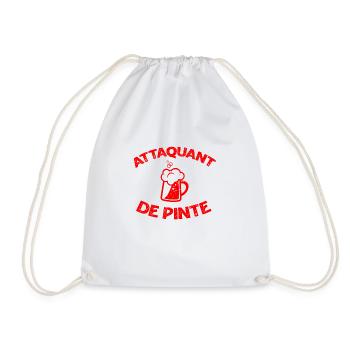 Alcool humour bière - Sac de sport léger - blanc - Devant