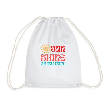 Sunshine on my Mind - Drawstring Bag - white - Front