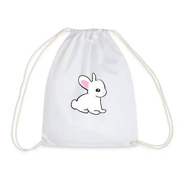 Rabbit Symbol Animal Baby Sweet - Drawstring Bag - white - Front