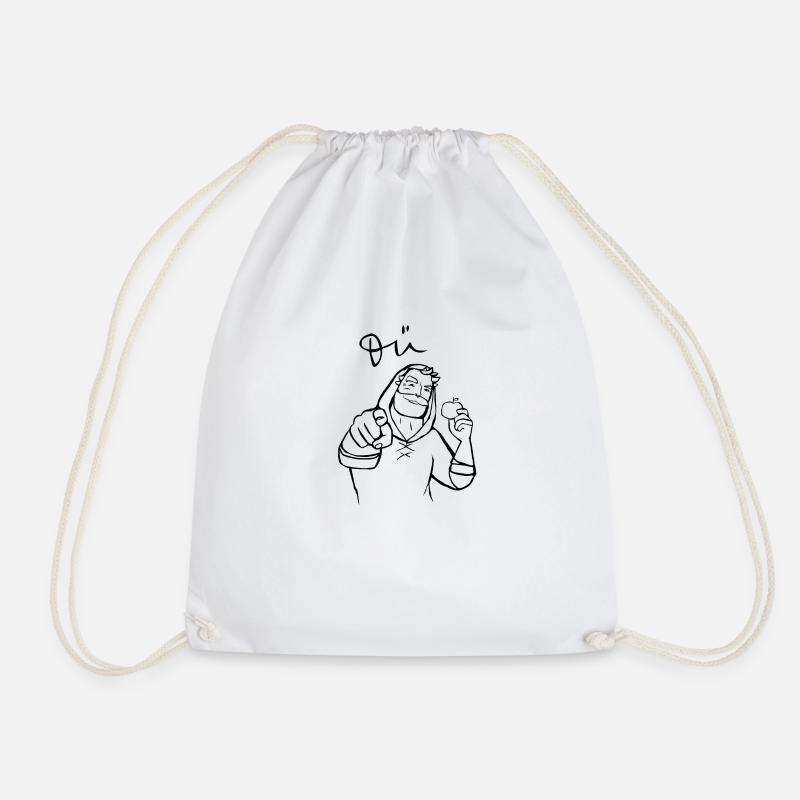 DÜ Tell - Drawstring Bag - white